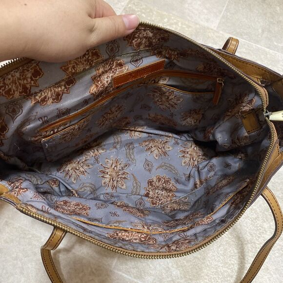 Hobo Shoulder Purse Friar Brown Distress Leather Sophisticated office - Picture 3 of 16